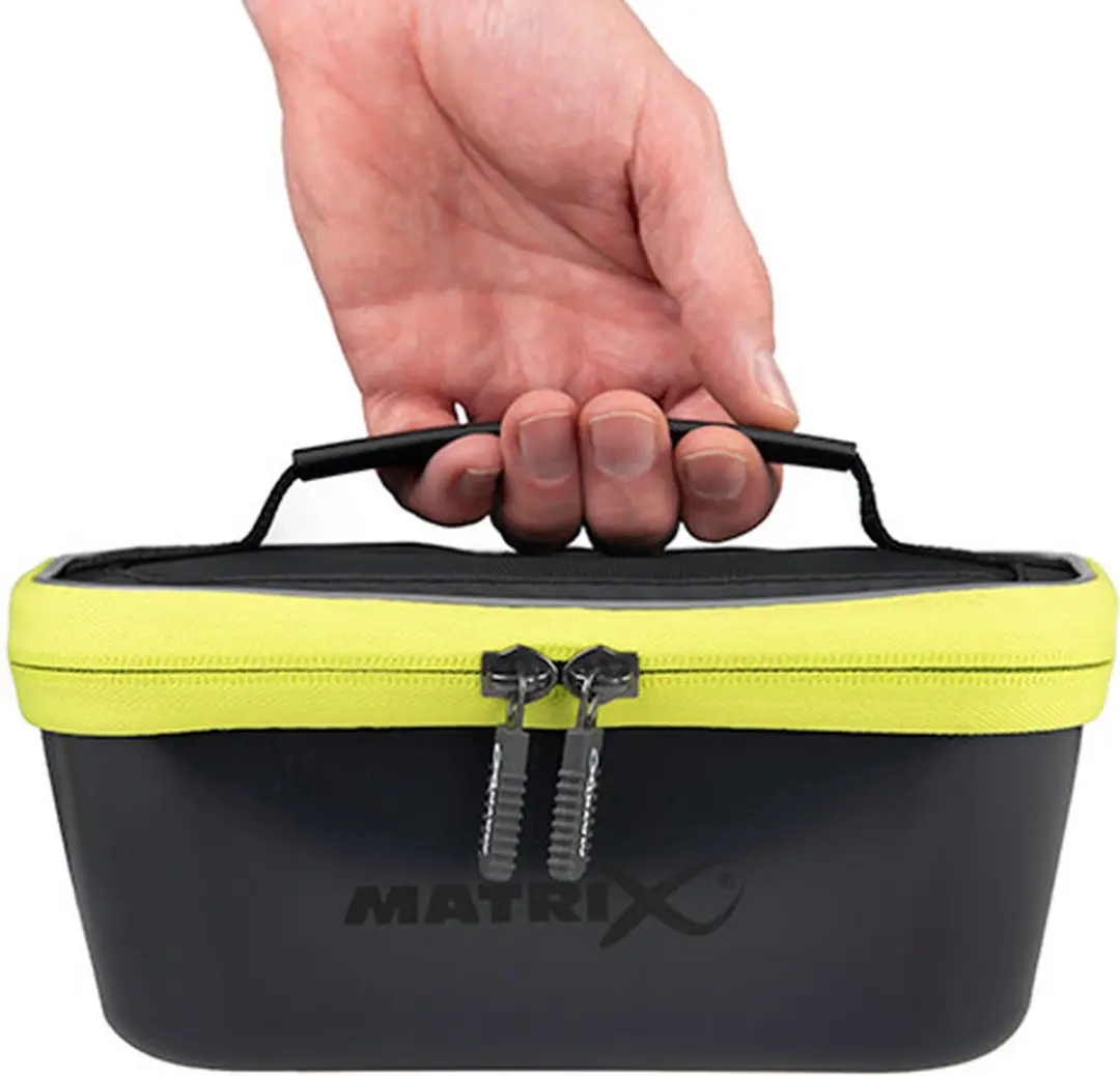 Matrix EVA Air Flow Bait Tub GBT033 - 4 Pint - 2-delig Zwart/Zilver/Geel - afbeelding 6 van 6