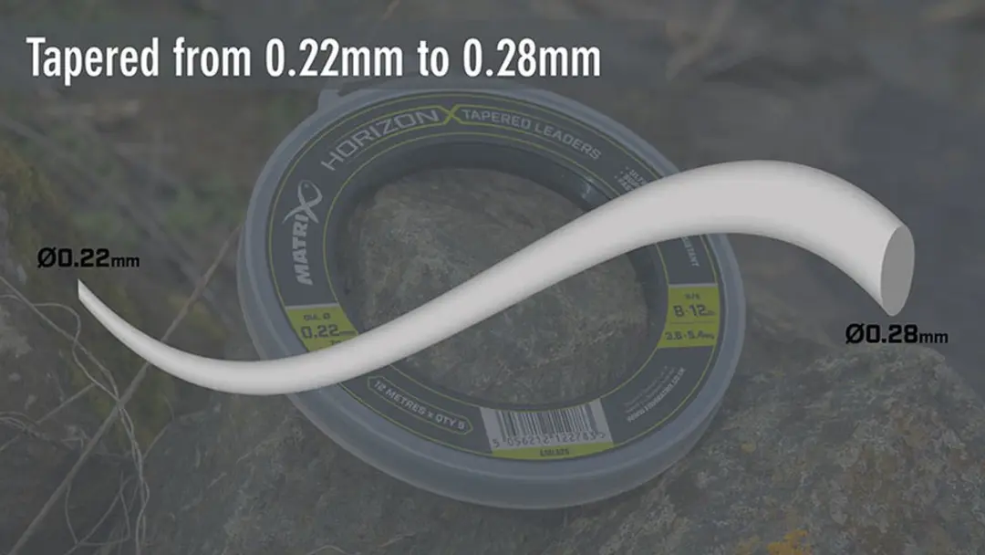 Matrix Horizon X Tapered Shock Leader 8-12lb - 5 Stuks - Zwart