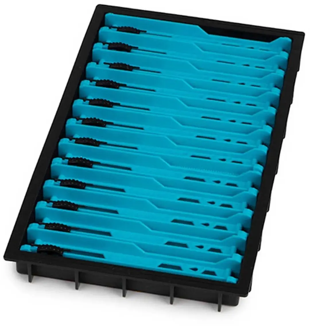 Matrix Loaded Pole Winder Tray 13cm - 12 Winders Lichtblauw