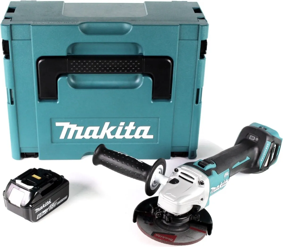 Makita DGA511G1J Haakse Slijper 125mm - 18V - 6.0Ah Accu