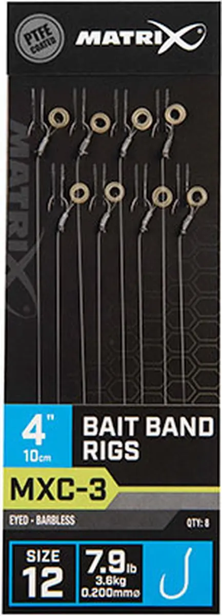 Matrix Onderlijn MXC-3 Bait Band Rigs 14 - 8 Stuks