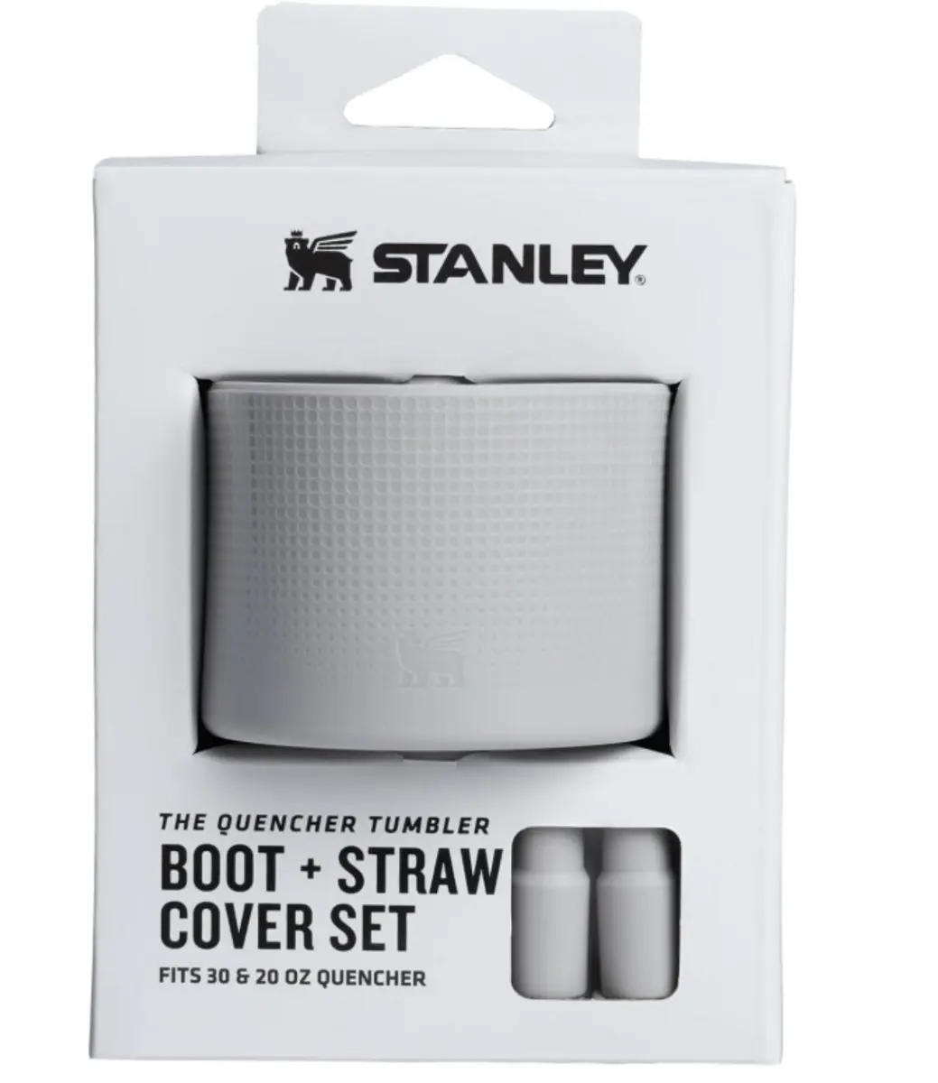 Stanley Quencher Boot + 2 Straw Cover Caps Ash