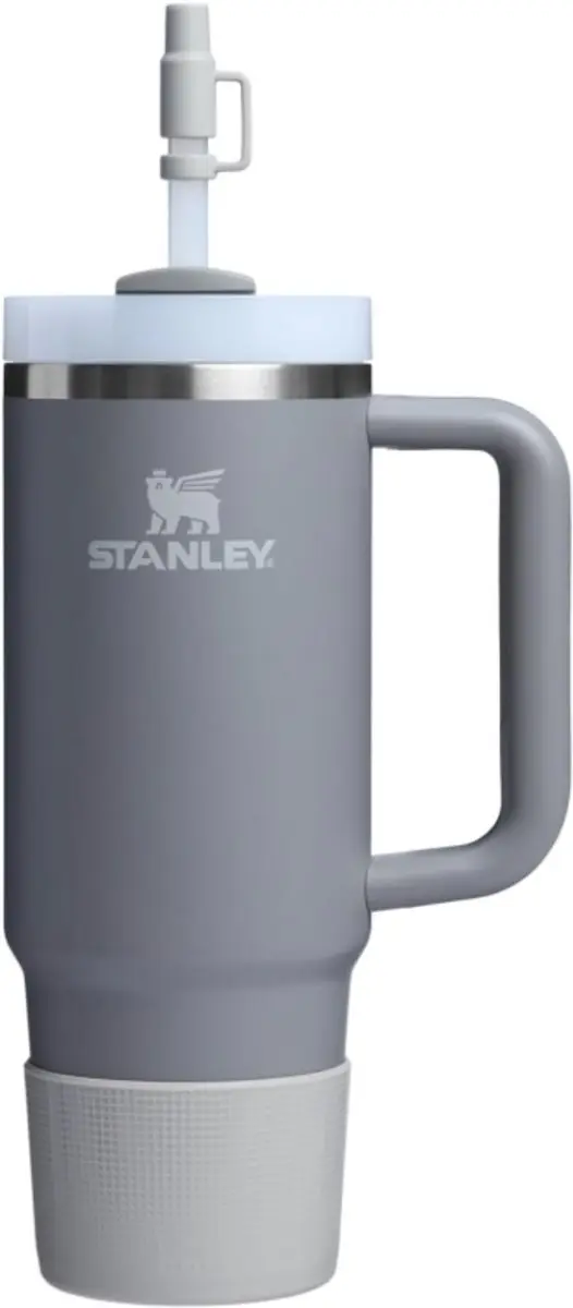 Stanley Quencher Boot + 2 Straw Cover Caps Ash - Anti-Slip Beschermhoes