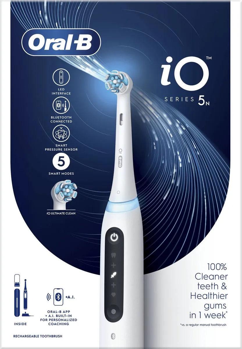 Oral-B iO 5N Elektrische Tandenborstel - Wit