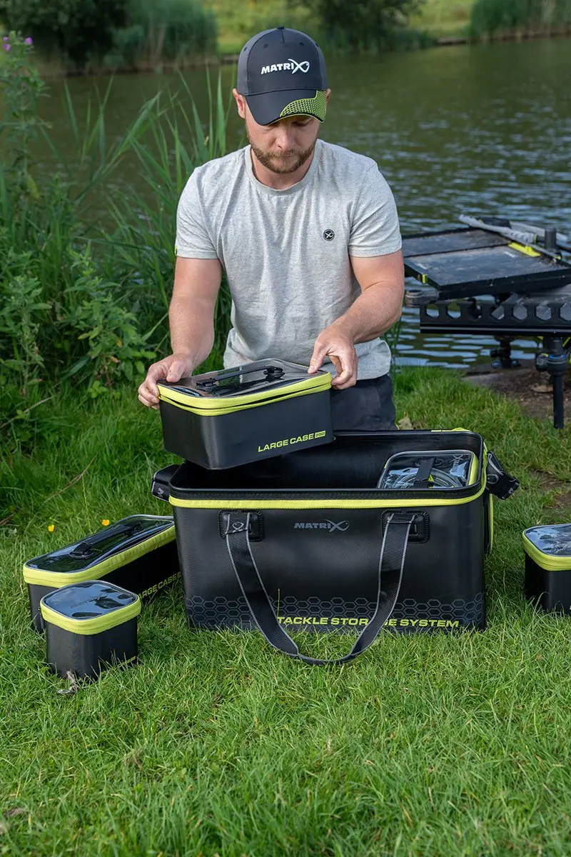 Matrix EVA XL GLU160 Tacklebox - 6 Vakken - Black/Lime