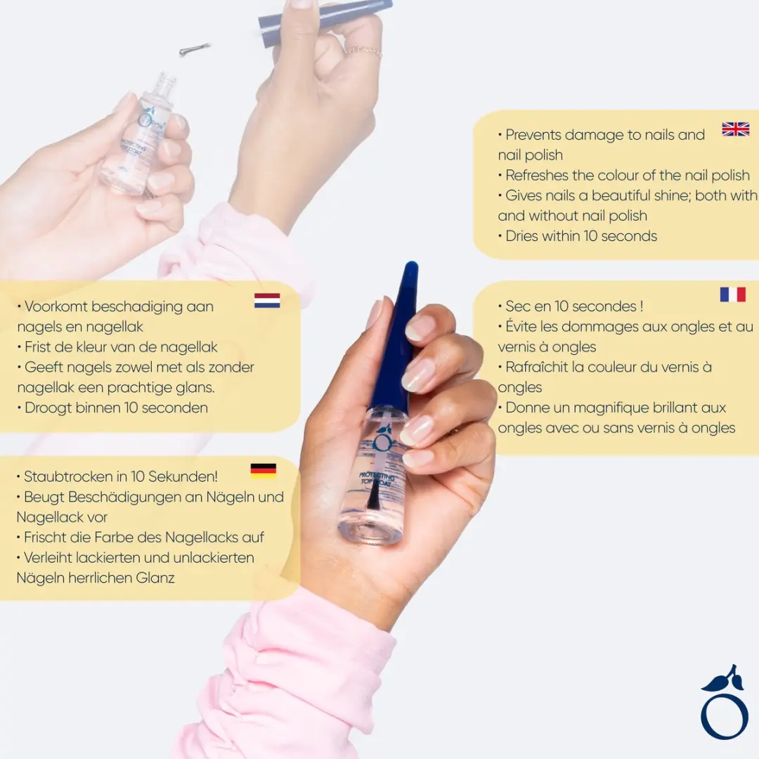 Herome Protecting Top Coat Nagellak 10ml - Transparant