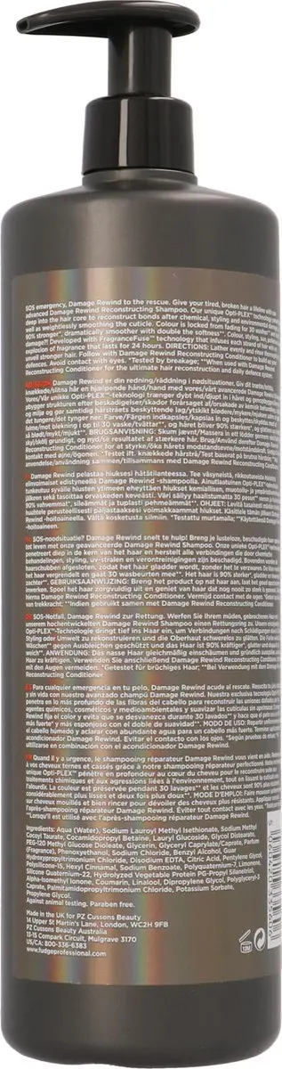 Fudge Damage Rewind Reconstructive Shampoo 1000ml