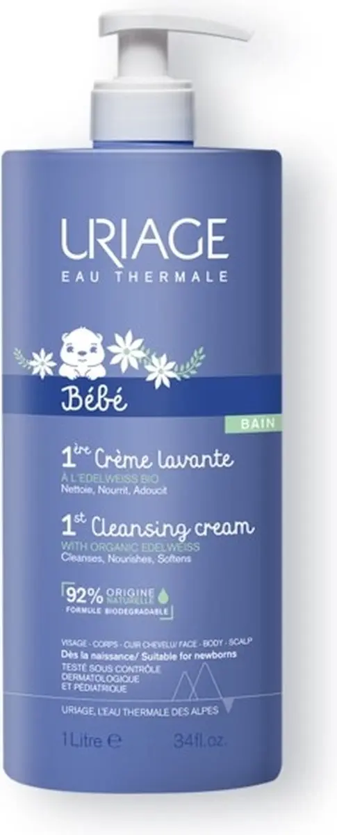Uriage Bébé 1ère Crème Lavante 1L