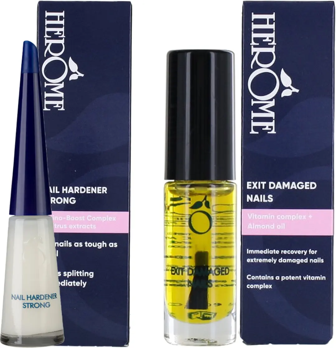 Herome Exit Damaged Nails & Nagelverharder Combi-pack 17ml