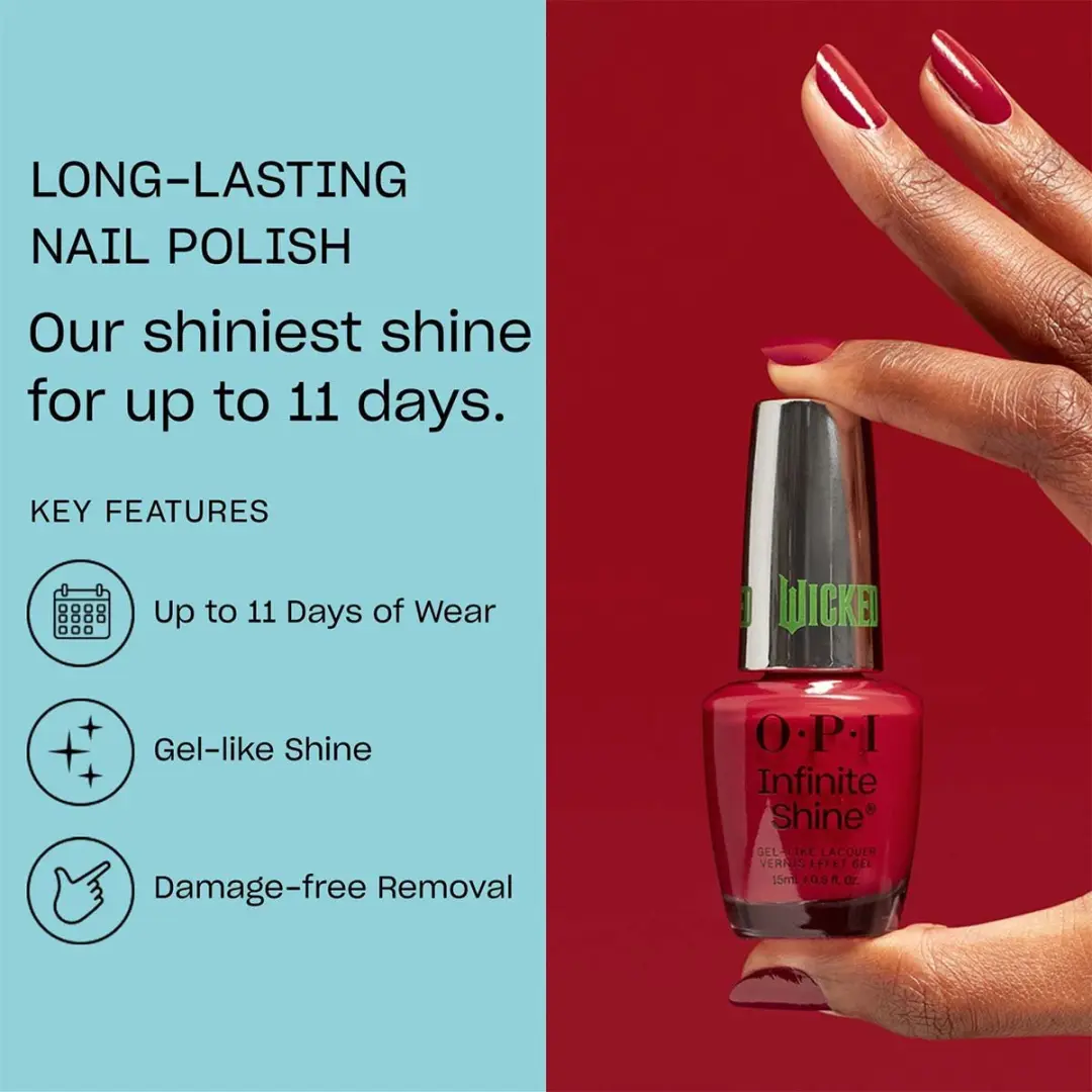 O.P.I. Infinite Shine Nagellak - 15ml - Dieprood - afbeelding 5 van 5