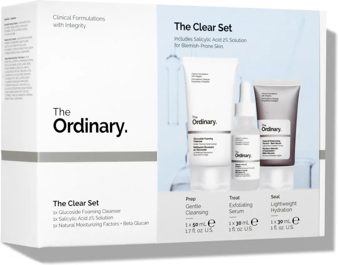 The Ordinary Clear Set Huidverzorging - 3 Serums 3ml