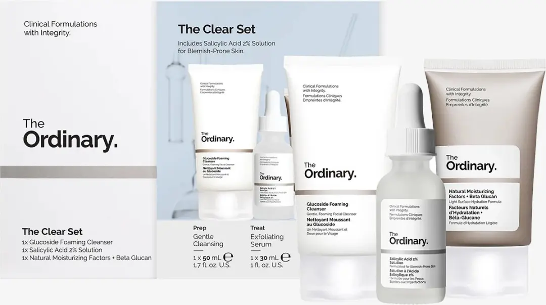 The Ordinary Clear Set Huidverzorging - 3 Serums 3ml