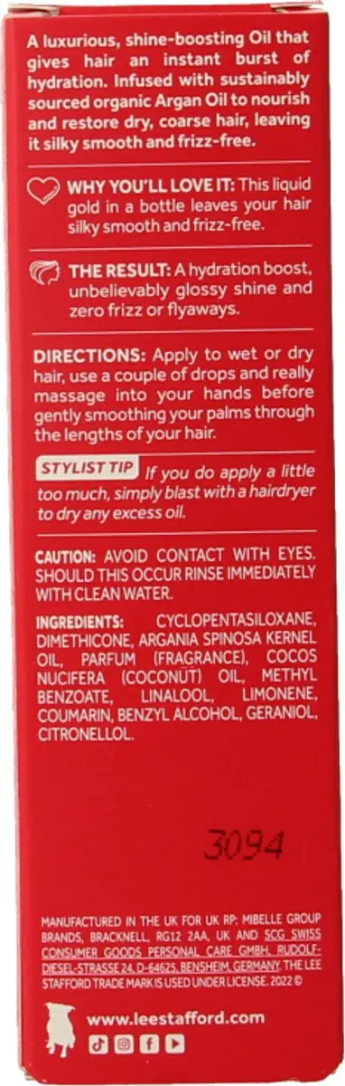 Lee Stafford Argan Oil Miracle Oil 50ml