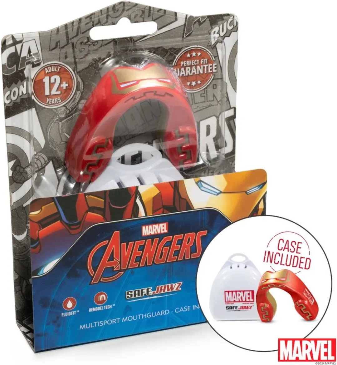 Safejawz Marvel Iron Man Mouthguard - Rood