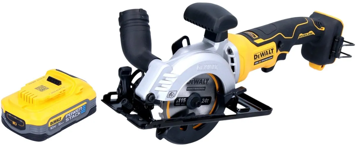 DeWalt DCS571 Accucirkelzaag 18V 115mm