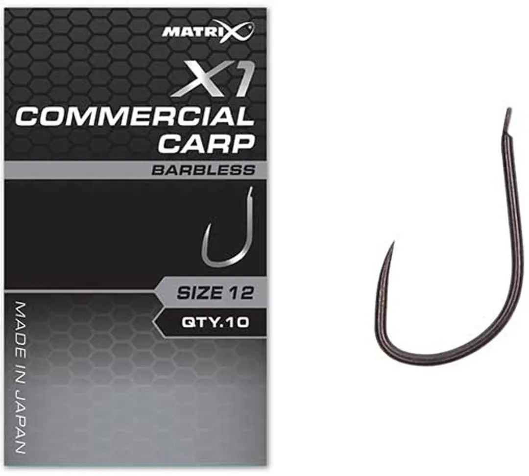 Matrix X1 Commercial Carp Spade-Barbless Haken