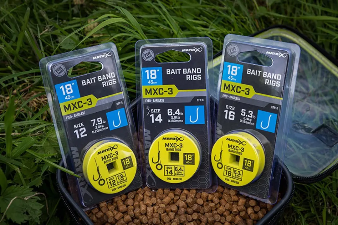 Matrix Onderlijn MXC-3 Bait Band Rigs 45cm - Haak 12