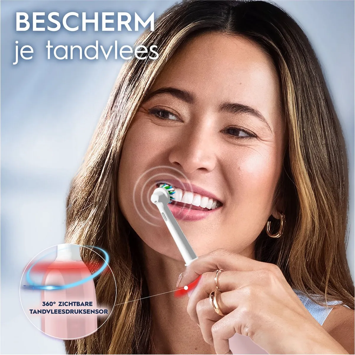 Oral-B Pro 3 3900 Duo Elektrische Tandenborstel - 2 Handvatten - 3 Opzetborstels - Zwart/Roze