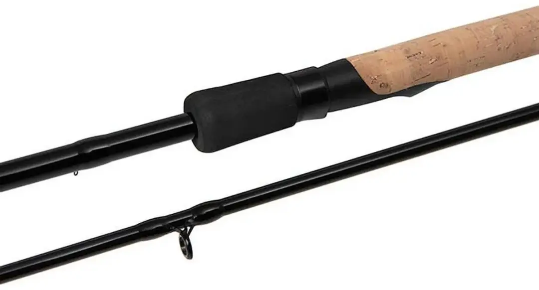 Matrix Aquos Ultra-D Feeder Rod - 6 Ogen - 3-delig - Zwart