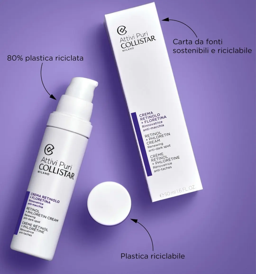 Collistar Attivi Puri Retinol Phloretin Cream 50ml