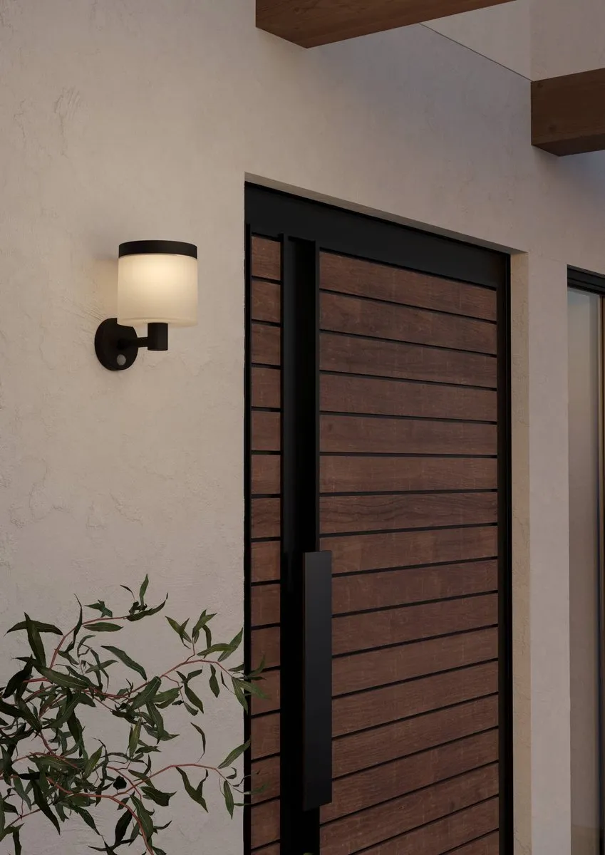 Eglo Pantete Solar Wandlamp LED 21cm - Zwart/Wit