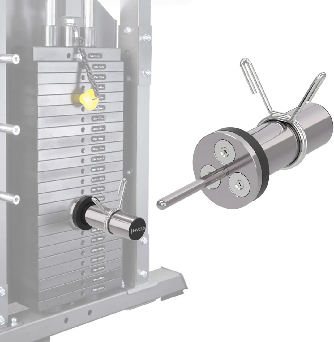 HMS MBO12 Magnetische Pin - Training Personalisatie - Zilver/Zwart
