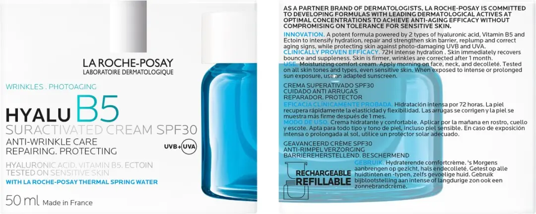 La Roche-Posay Hyalu B5 Suractivated Crème SPF 30 - 50ml