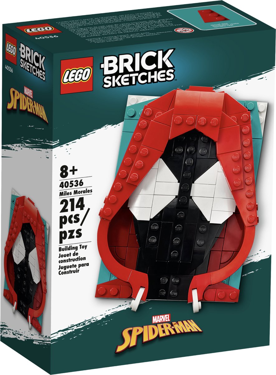 LEGO Brick Skechtes - Spider-Man Miles Morales - 40536