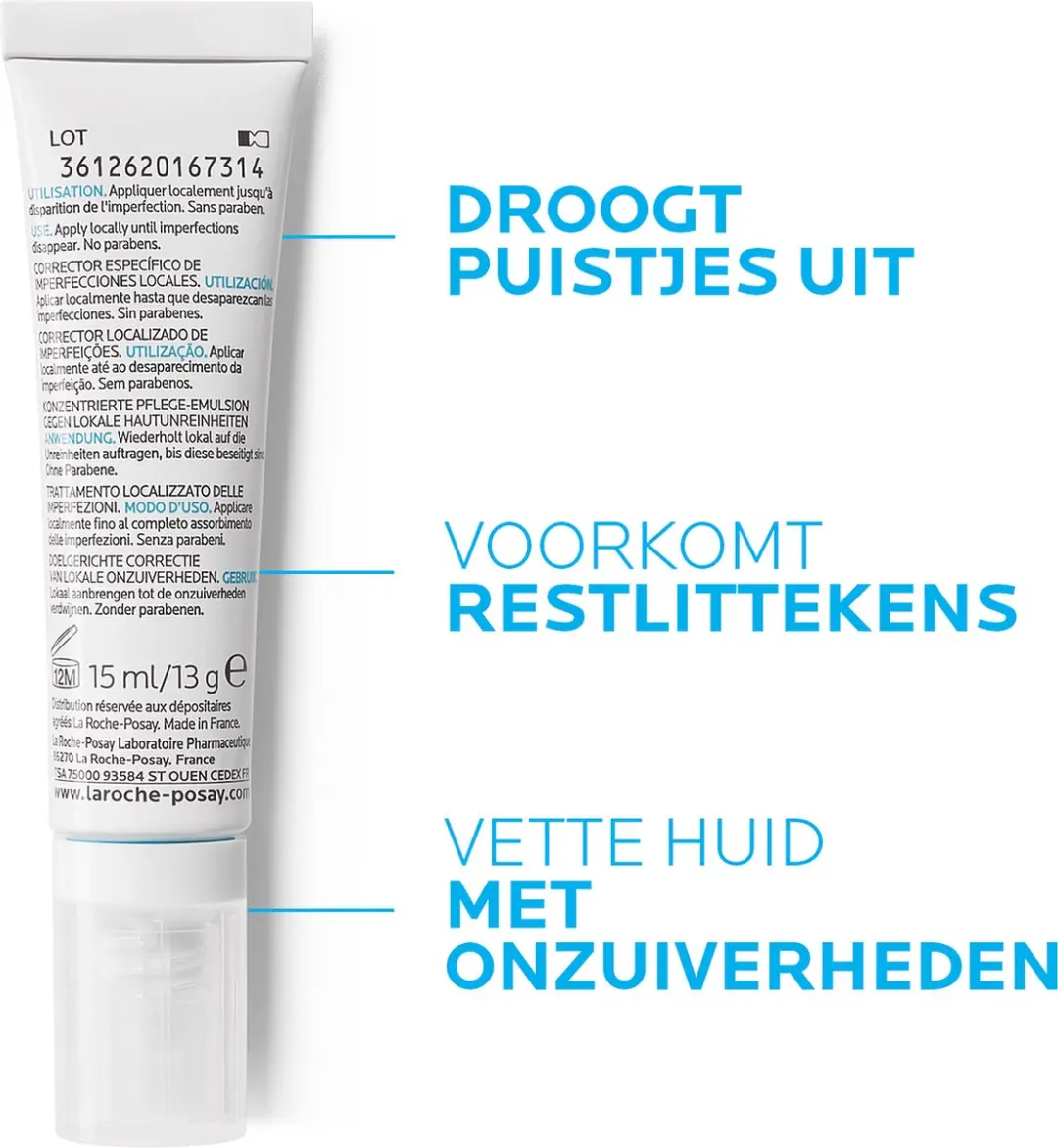 La Roche-Posay Effaclar A.I. Dagcrème - 2x15ml