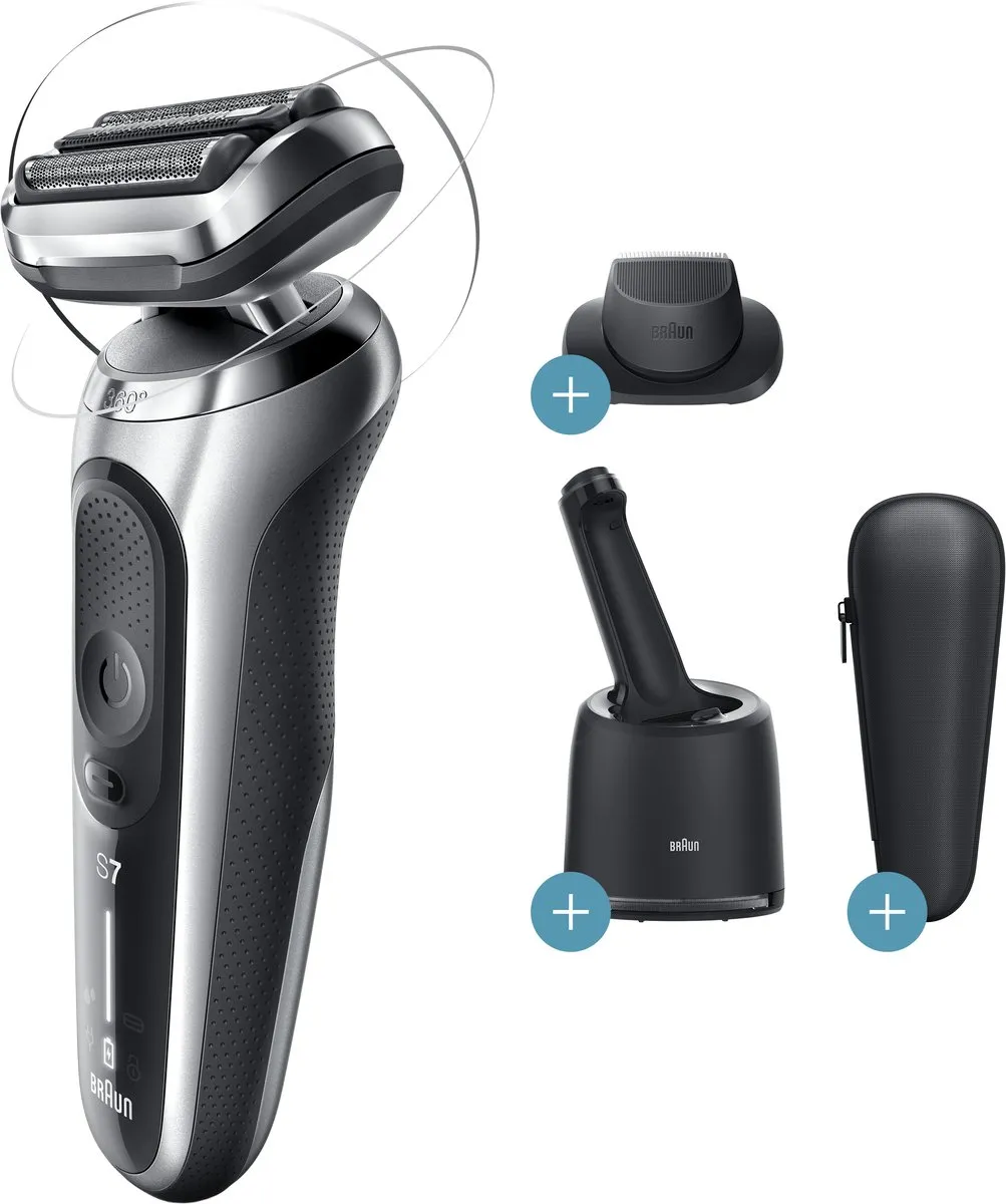 Braun Series 7 70-S7200cc Elektrisch Scheerapparaat - 3 Mesjes - Zilver