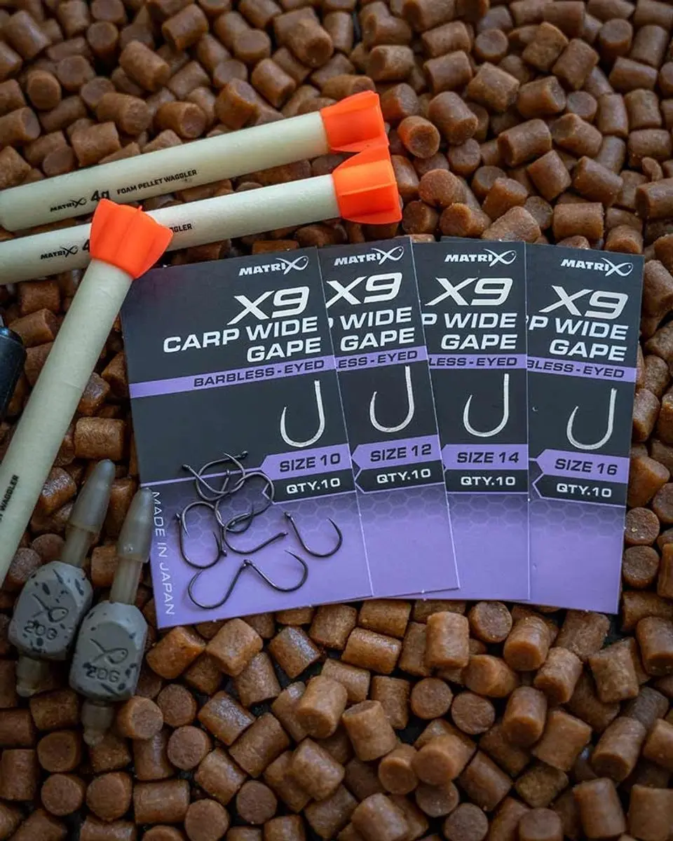 Matrix X9 Carp Wide Gape Haken - 16 - 10 Stuks