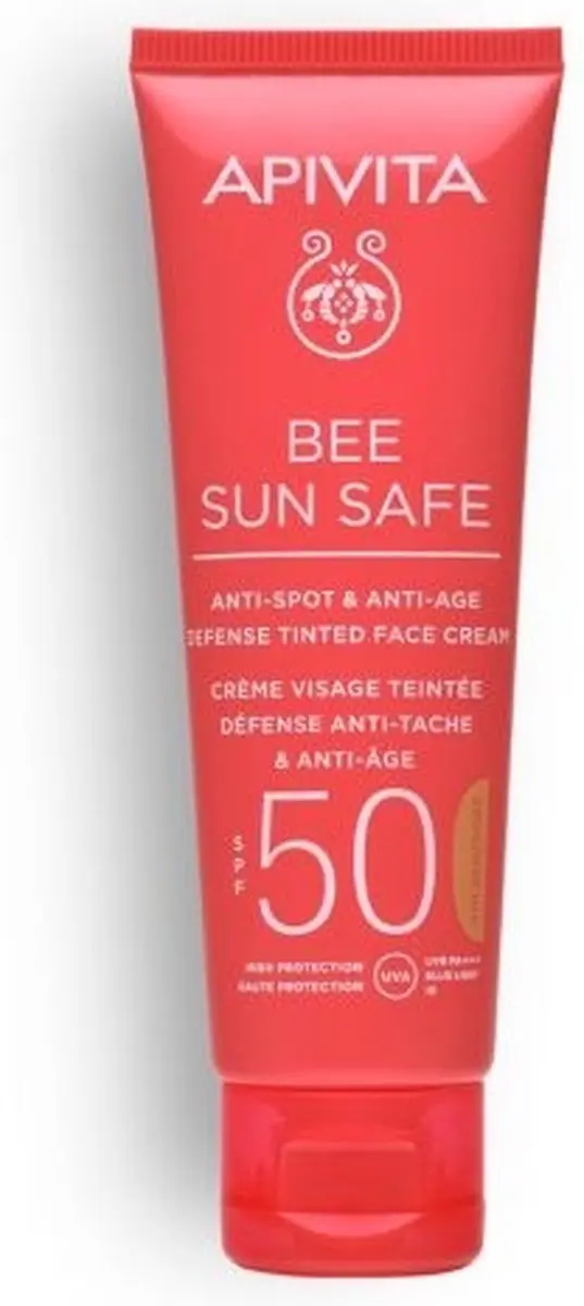 Apivita Bee Sun Safe Defense Tinted Face Cream SPF50 50ml