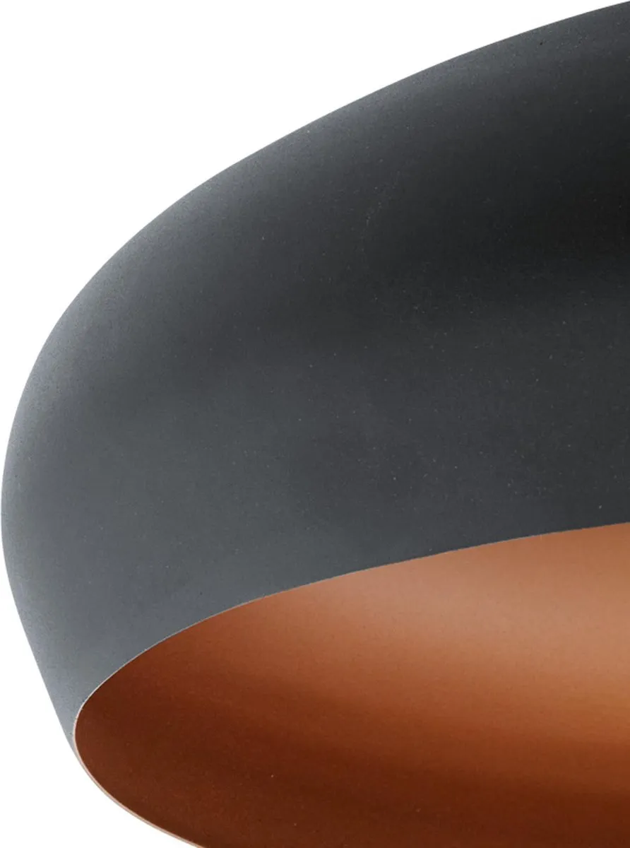Eglo Mogano Plafondlamp E27 Ø40cm - Zwart/Koper