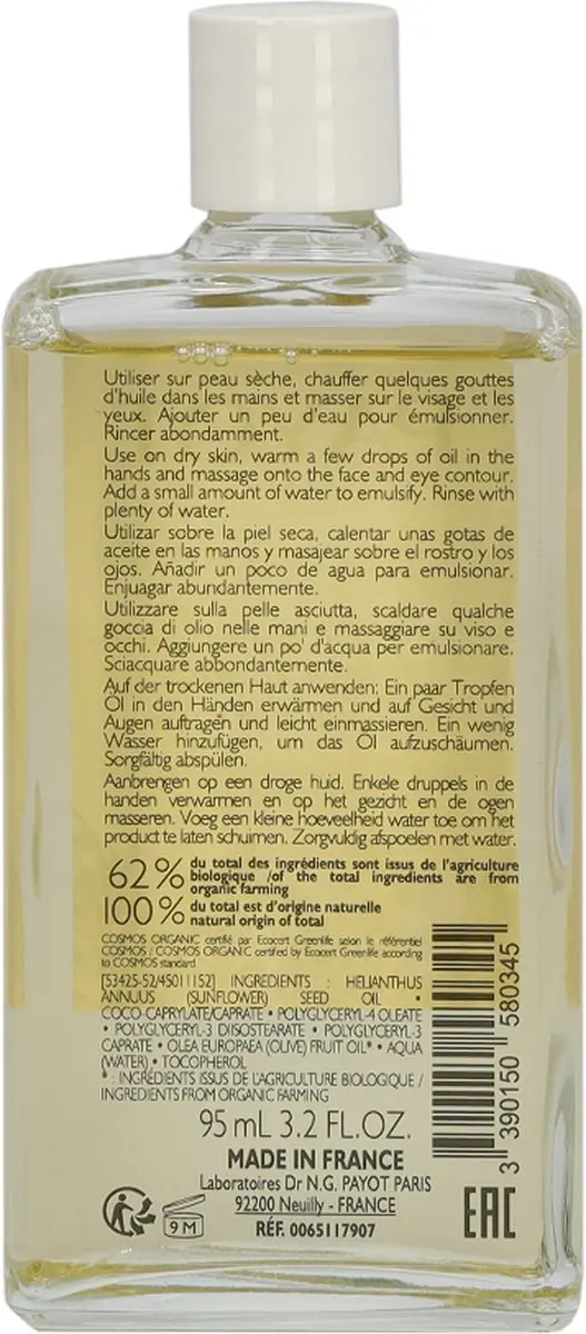 Payot Herbier Face & Eye Reinigingsolie 95ml