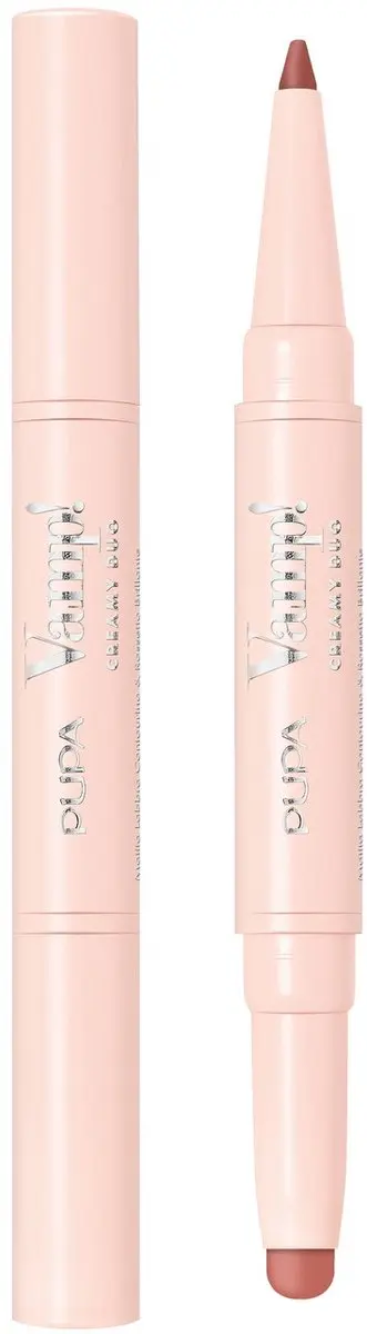 Pupa Milano Vamp! Creamy Duo Lip Pencil & Lipstick 007 Peach Nude