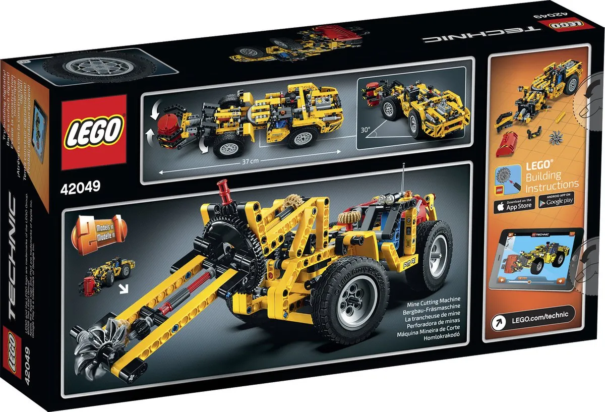 LEGO Technic Mijnbouwgraafmachine 42049 - 476 Stukken - Geel - afbeelding 6 van 6