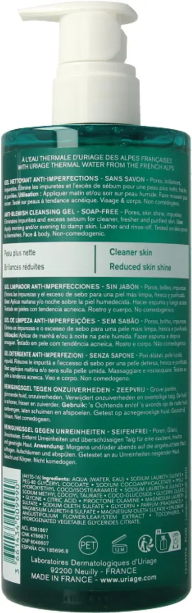 Uriage Hyseac Reinigingsgel 500ml