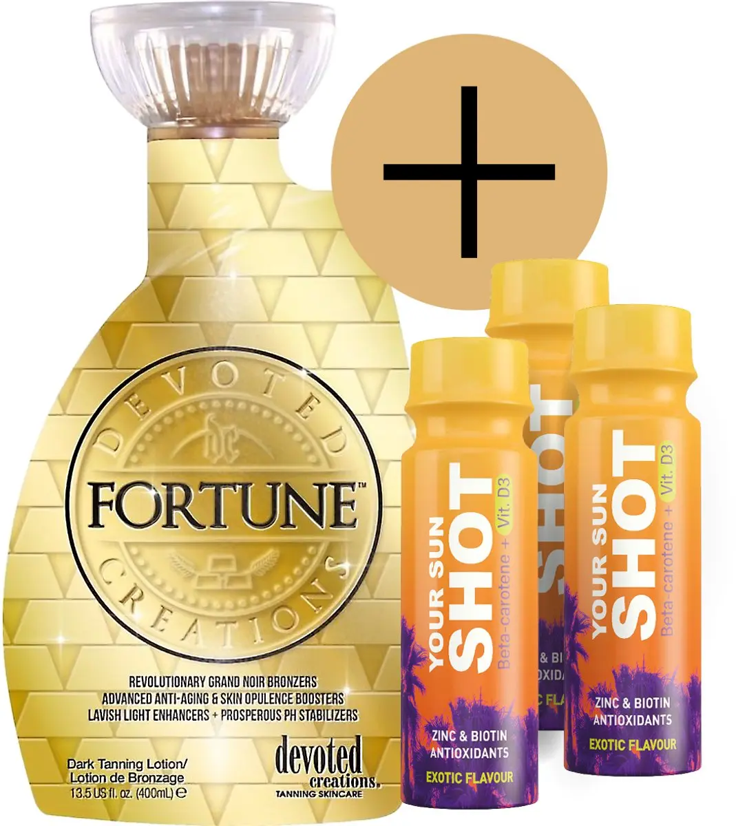 Devoted Creations Fortune + 3 Your Sun Shots 400ml