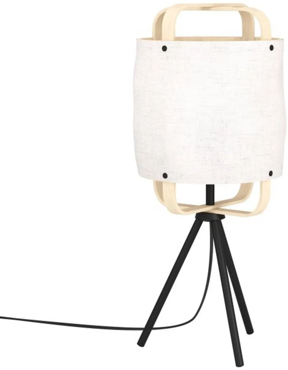 Eglo Surfleet Tafellamp E27 - 51,5 cm - Zwart/Beige/Bruin