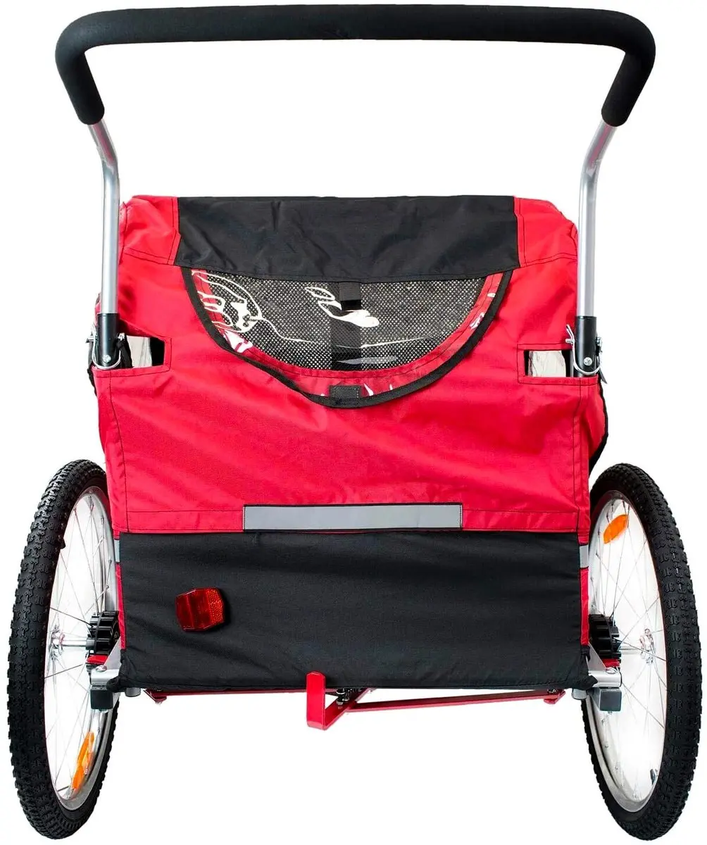 Fluid 2-in-1 Kinderfietskar - 40kg - 5-puntsgordel - Rood