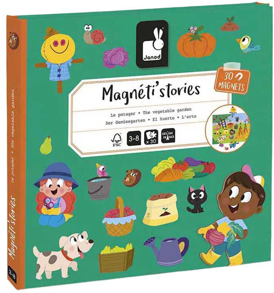 Janod Magneti Stories De Moestuin Magneetset 30 Magneten