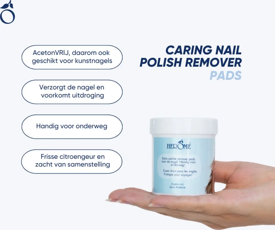 Herome Nagellakremover Pads - 100 Stuks