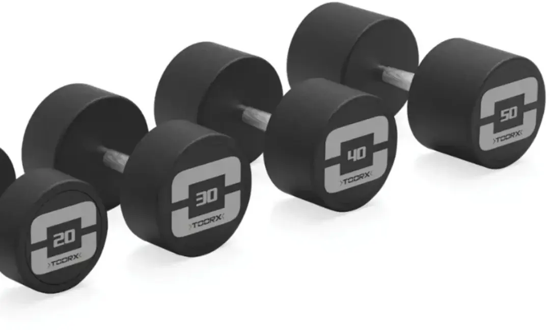 Toorx MGP PRO Rubber Dumbbell 38kg - Zwart