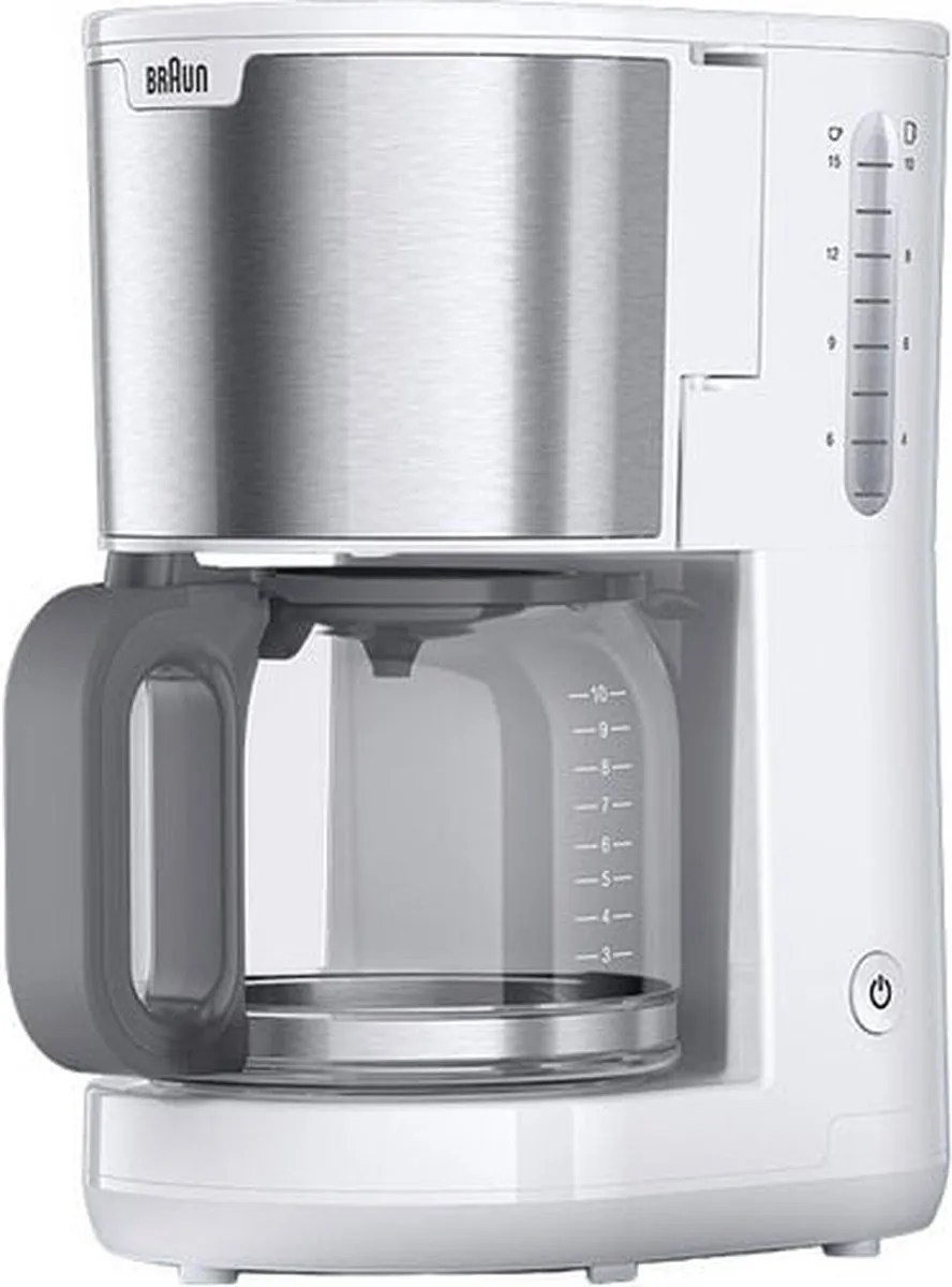 Braun KF 1500 Volledig Automatische Espressomachine - 10 Kopjes - 1,25L - Wit