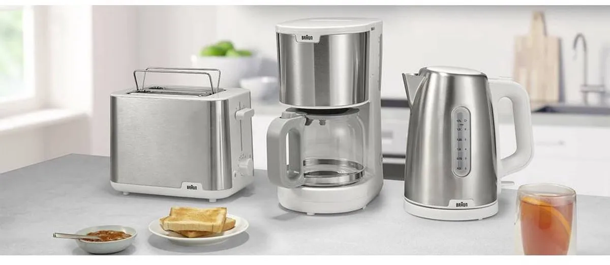 Braun KF 1500 Volledig Automatische Espressomachine - 10 Kopjes - 1,25L - Wit