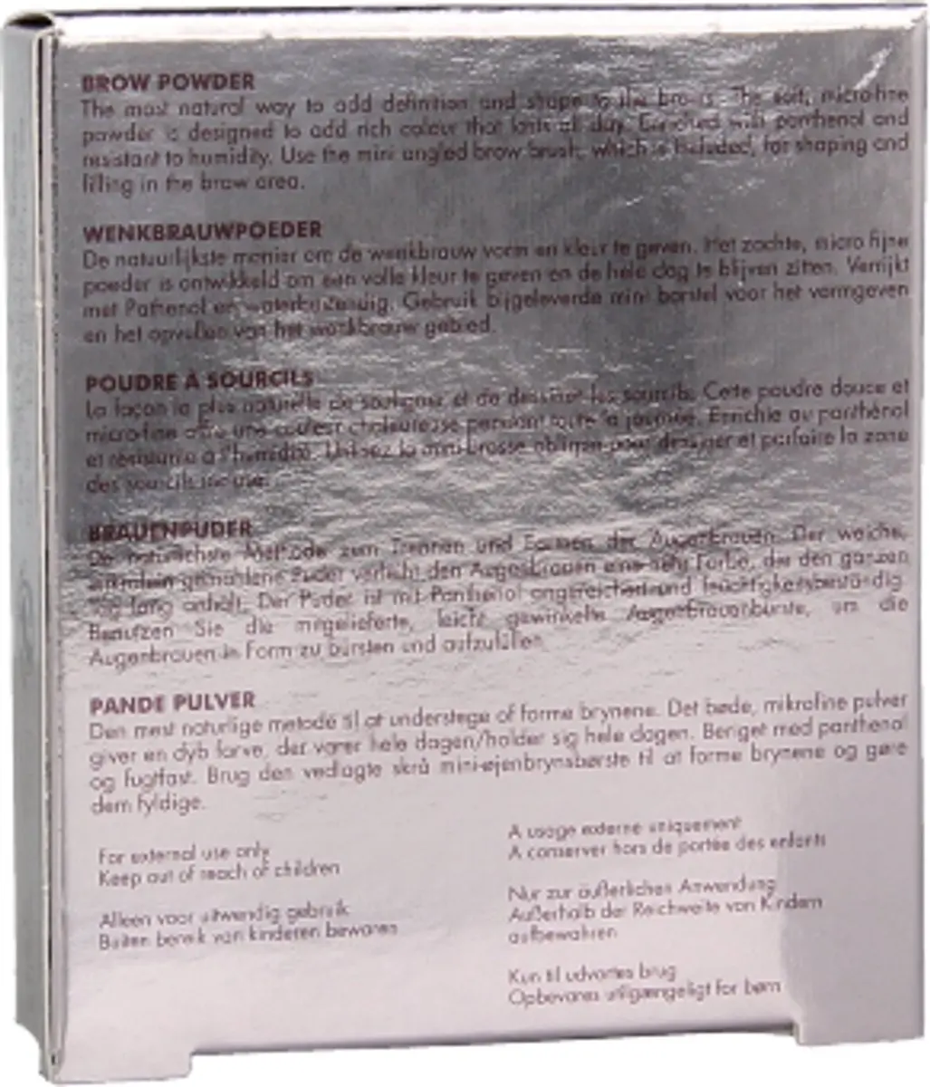Herome Eye Care Wenkbrauwpoeder Medium Brown 28g - afbeelding 6 van 6