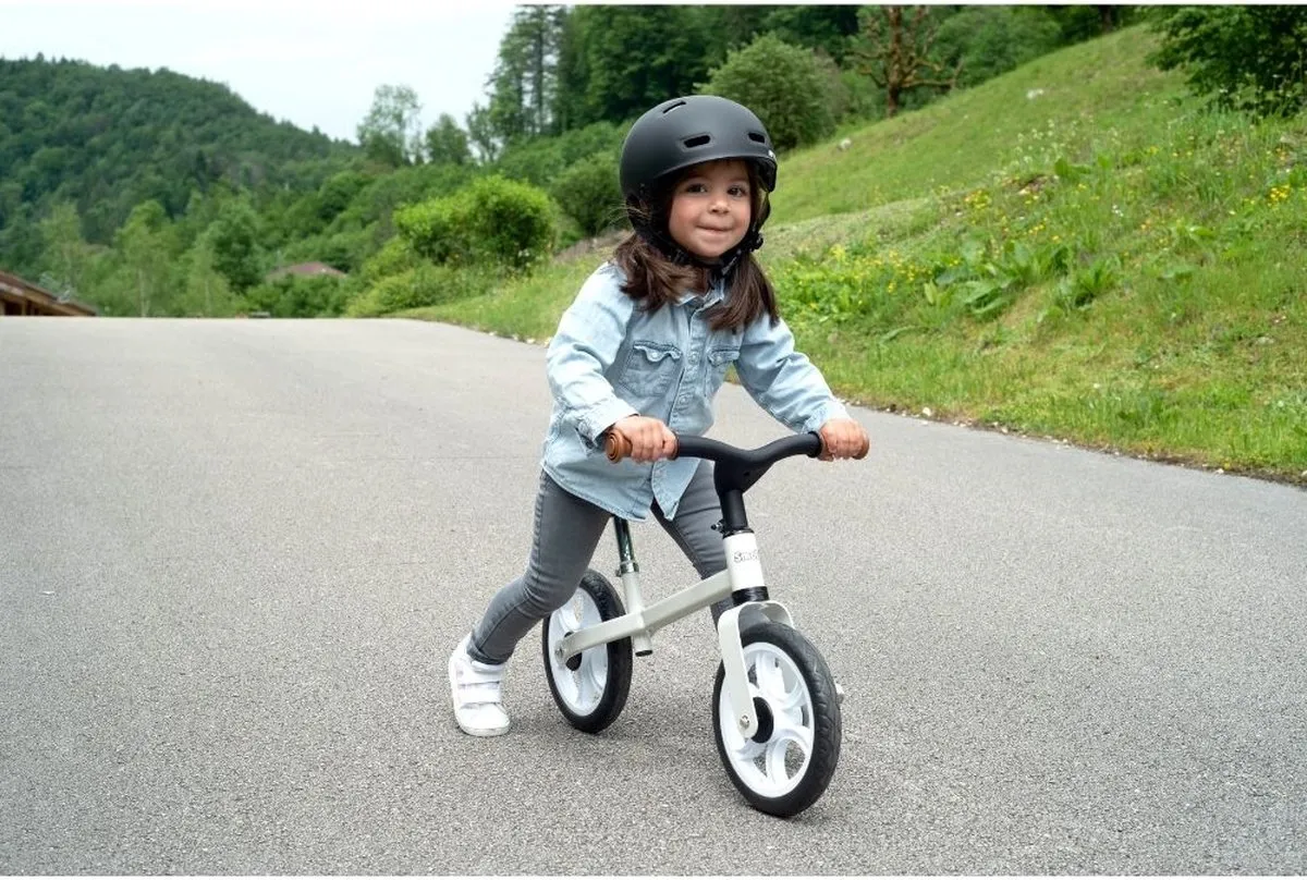 Smoby First Bike Loopfiets 8 Inch - Grijs