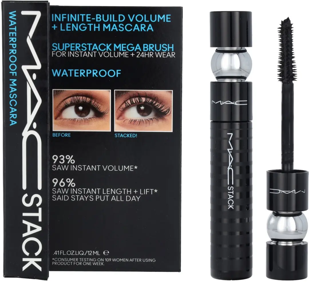 MAC Stack Mascara Waterproof Mega Brush - Zwart