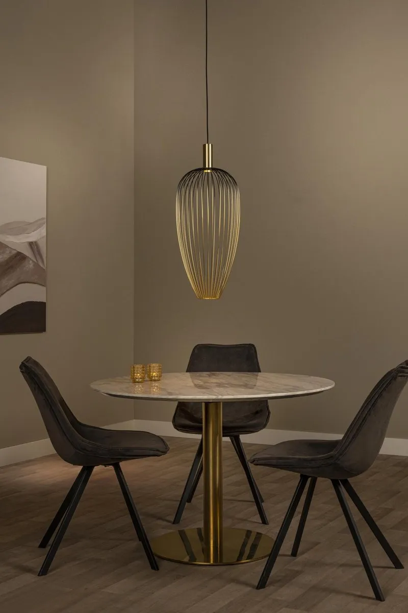 Lucide Aurélie Hanglamp Ø30cm Goud - 1xGU10