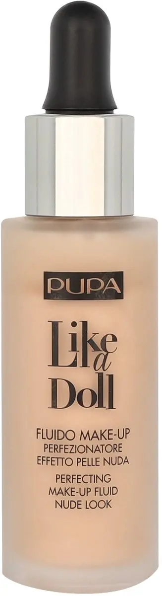 Pupa Like A Doll Make-Up Fluid 010 Porcelain - 10ml